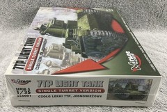 MIRAGE 355001 1:35 7TP Polish Light Tank Single Turret Plastic Model Kit