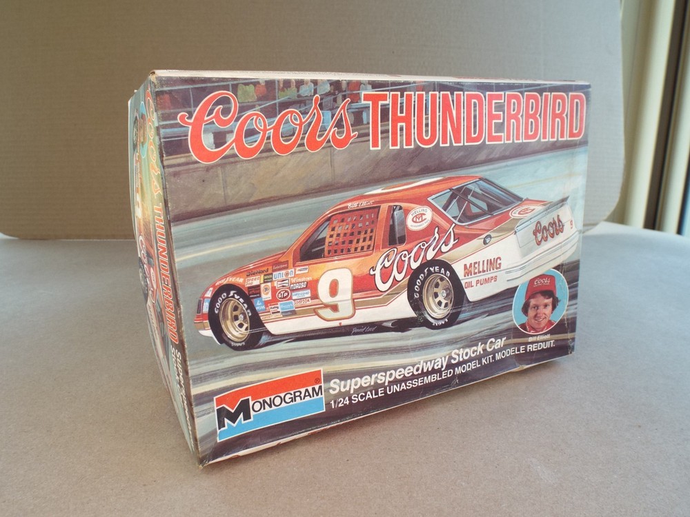 Coors Thunderbird Stock Car Bill Elliott Monogram #2244 Model Open Box New (Read