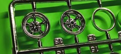 Torq Thrust D Rim American Racing 1/25 AMT Chevy Bel Air Street Rod Wheel Tire