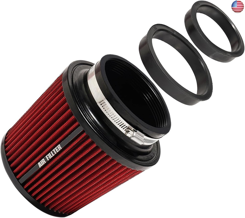 3″ 3.5″ 4″ Inlet Car Replacement Cold Air Intake Filter 76mm 89mm 102mm 3 Sizes
