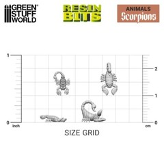 Scorpions 3D printed set – animals resin bits swarm desert wargames battlefield
