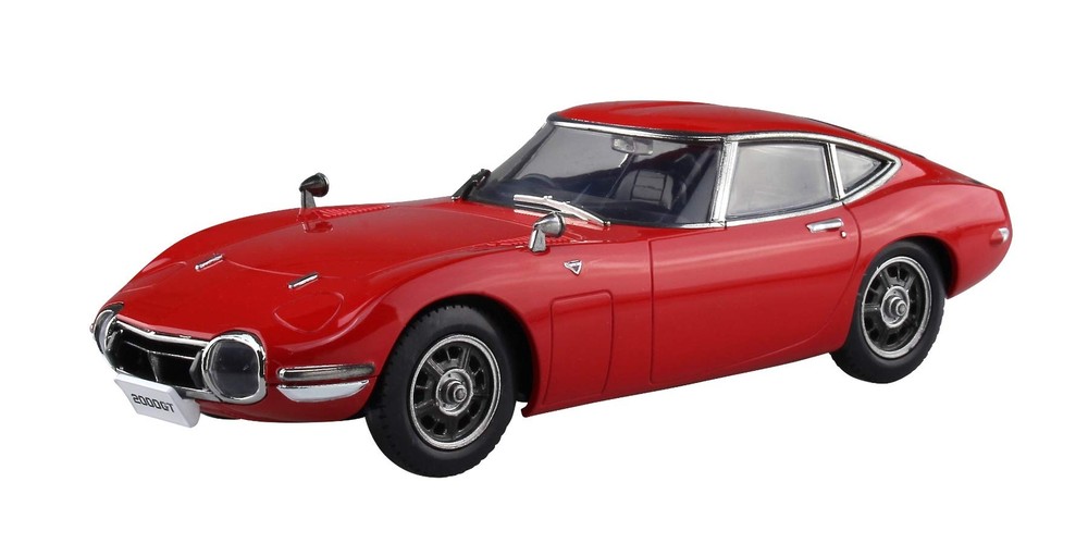 AOSHIMA 1/32 The Snap Kit Toyota 2000GT Solar Red Plastic Model 05B