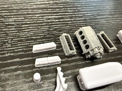 1/16 Twin Turbo Ford Windsor Engine 12k 3D Printed