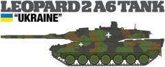 TAMIYA 1/35 LEOPARD 2 A6 TANK UKRAINE Model Kit 25207 w/ Tracking NEW
