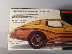 Vintage MPC BIG 1/20 LASER VETTE 1-0743 NEW OLD STOCK FACTORY SEALED 1979 MINTY