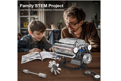 For Adults V8 Combustion Engine Model Building Kits Internal DIY Hobby