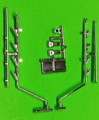 AMT 59 1959 Chrysler Imperial 1/25 Chrome Lake Side Pipes Exhaust Tips Dash Tac