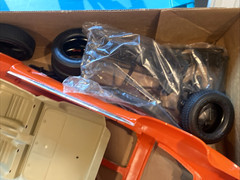 Vtg 1978 Monogram 23” Corvette 1/8 Scale Plastic Model Kit ~ Open Damaged Box