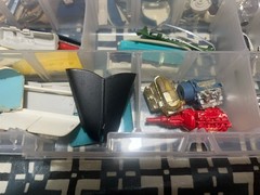 PLASTIC CAR MODEL 1/24TH SCALE MISC SPARE PARTS READY FOR NEW OWNER LARGE LOT!
