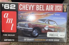 AMT ‘62 Chevrolet Bel Air SS 409 1/25 Model Sealed Kit