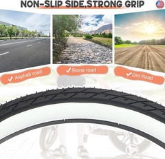 ZUKKA 20 x 2.35 Bike Tire 1/2 Pack 20 inch x 2.35 BMX Bike Tire Folding