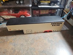 VINTAGE SURVIVOR MPC.REVELL.AMT. BUILT MODEL RACING TRAILER CUSTOM MADE