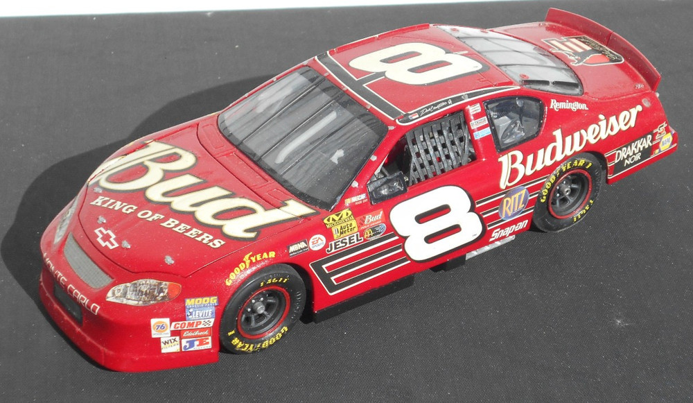 BUILT #8 BUDWEISER 2003 MONTE CARLO D. EARNHARDT JR NASCAR STOCK CAR MODEL 1/24
