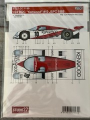 1/24 Hasegawa CC-13 Kremer Porsche 962C w/ Studio 27 1988 Kenwood Decals