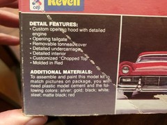 Revell ’57 FORD RANCHERO 1/25 Model Kit 7396, New Open Box Complete