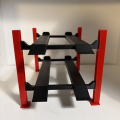 4 post 2 Level model car lift 1:24 1:25 scale KIT Assembly required. Paintable!