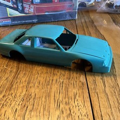 Built Model Car, 1987 Monogram Stock Car STARTED, INCOMPLETE, MODIFIED For Parts