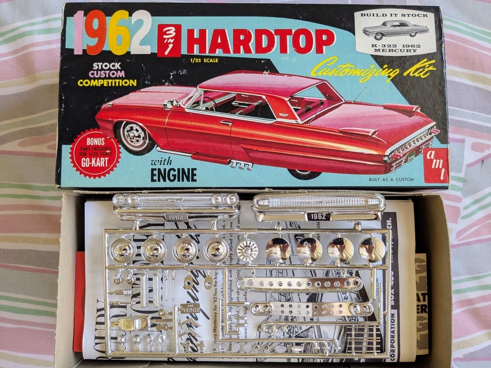 **RARE! *ORIGINAL VINTAGE AMT 1962 MERCURY MONTEREY KIT **COMPLETE **SUPER NICE!