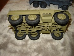 Built Military Vehicles 6 & 10 wheel Both Painted & Built Excellent Detail 1/72