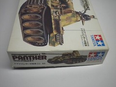 Tamiya WWII Military German Panther Tank Model Kit No. 65 Scale 1/35 Incomplete