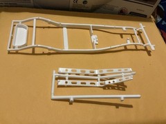 1 24 scale model parts Hi way Scenes 37 Ford Frame And Crossmember Only