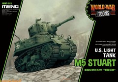 Meng Model WWT-012 U.S Light Tank M5 Stuart (Q Edition) Assembly Cute Model
