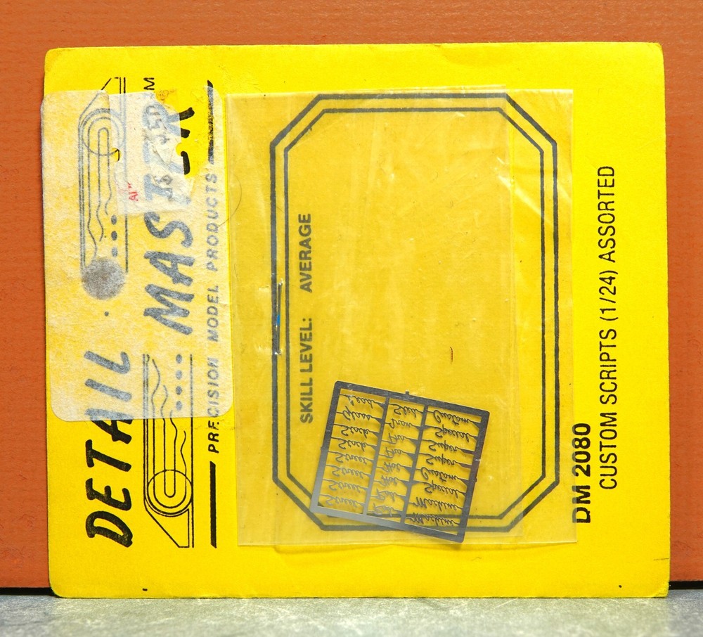 1/24 DETAIL MASTER CUSTOM SCRIPTS PHOTO ETCH SET # DM2080