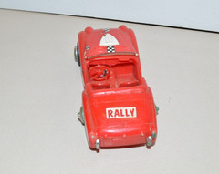 Vintage HUBLEY 1956 TRIUMPH TR-3 ROADSTER Plastic 1/25 Scale Model Car