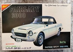 Nichimo Datsun Fairlady SR311 2000 1968-1970 1/24 Model Kit #HC-2405 Motorized