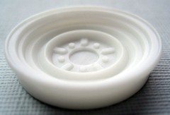 Resin 1/16 Scale 15″ Steel Wheels – Front & Rear Set, Standard Street Depth