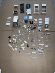 VINTAGE SALVAGE LOT OF 20 MODEL CARS PARTS OR RESTORE W/ Parts Pile BROKEN READ!
