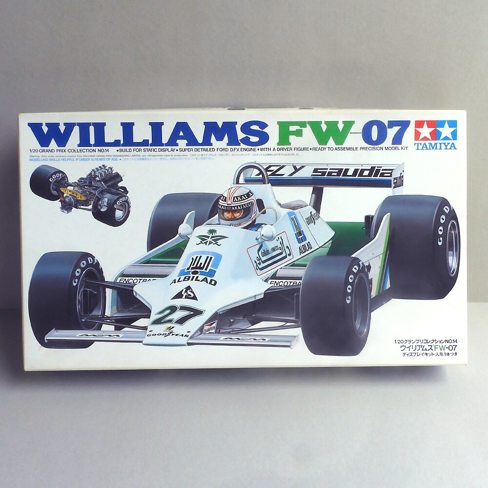 Tamiya 1/20 Williams FW-07 Grand Prix Collection No 14 Model Kit Sealed Parts
