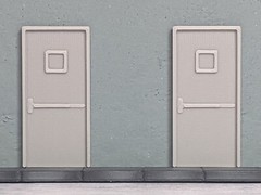 1/64 Scale Workshop/Commercial Door – For car garage/workshop diorama (set of 6)