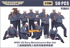 Triumph P20011 1/200 WW II US Navy Sailors Set 50 PCS (Working Uniform)