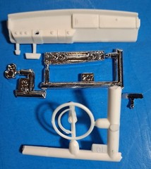 64 DODGE 330 COLOR ME GONE – DASH AND STEERING WHEEL – MODEL CAR KIT PARTS LOT