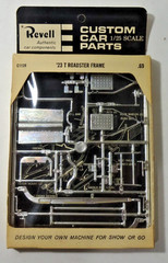 Vintage Revell Custom Car parts # C-1128 ’23 T Chrome Roadster frame complete
