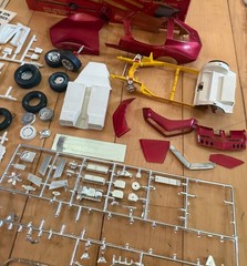 VTG 1967 MPC Mako Shark Mark IV 427 Model Kit Unassembled 1960s USA + Extras