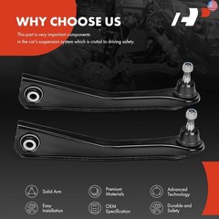 A-Premium 2 x Rear Forward Lower Lateral Link, with Ball Joint & Bushing,