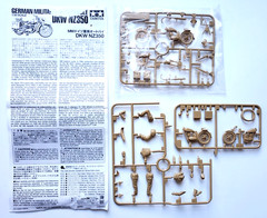 Tamiya 1:35 German Military Motorcycle DKW NZ350 & 2 Figures (No Decals)