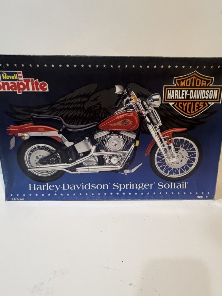 Revell SnapTite Harley Davidson Springer Softail 1:8 Plastic Model Kit Started