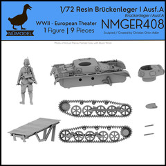 NUMODEL NMGER408 | 1/72 Resin WWII Bruckenleger I Ausf A Light Tank Model Kit