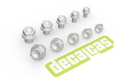 Decalcas Detail-Up Lightweight Hexagon Flange Bolts in 5 Sizes # DCL-PAR155