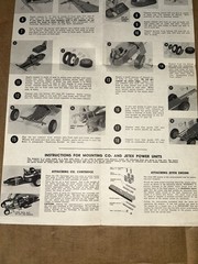 1959 Monogram ‘Slingshot’ Dragster Model Kit Instructions Sheet PC49