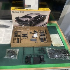 3 DeTomaso Pantera Model Kits (GT5 & GT5) Testors/Gunze/Tilt-Open Missing Parts?