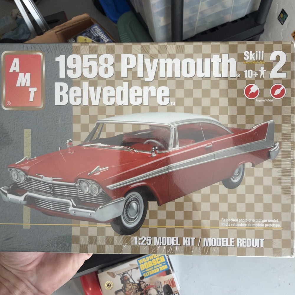 AMT 1:25 Scale 1958 Plymouth Belvedere Plastic Model Kit New Sealed