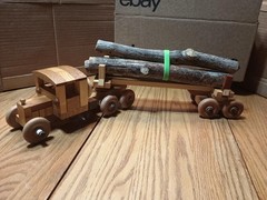 Vintage 1930’s Wooden English Truck With (7) Trailer Options US Seller
