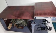 1/35 Tank Armored Vehicle Factory Garage Workshop DIY Kit