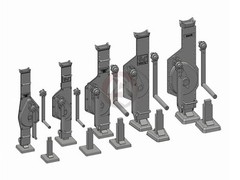 Rado 1/35 Wagenheber German Vehicle Jack with Stand Set WWII (5 types) RDM35S40