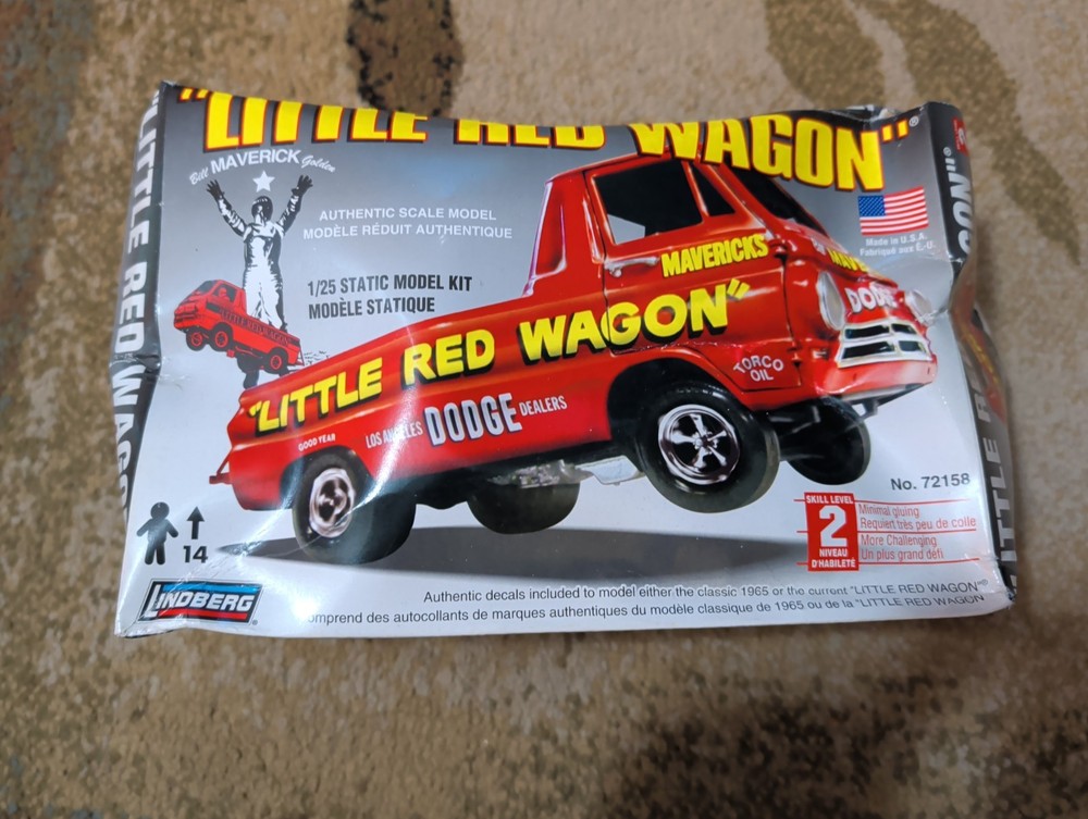 Lindberg Dodge “Little Red Wagon” Drag Truck Model Kit 1/25 72158