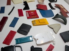 ✨VINTAGE✨ Model Kit Junkyard Graveyard Car Parts LOT Of Car Hoods Hard Tops Door
